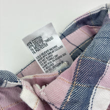 Load image into Gallery viewer, Girls Anko, checked long sleeve shirt, L: 55cm, EUC, size 9,  