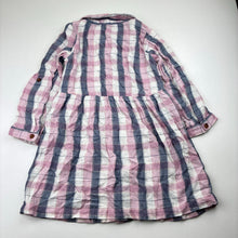 Load image into Gallery viewer, Girls Anko, checked long sleeve shirt, L: 55cm, EUC, size 9,  