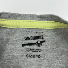 Load image into Gallery viewer, Boys Bauhaus, grey marle tee / top, FUC, size 10,  