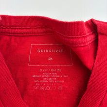 Load image into Gallery viewer, Boys Quiksilver, red cotton tee / top, FUC, size 5-6,  