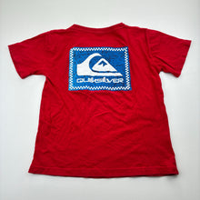 Load image into Gallery viewer, Boys Quiksilver, red cotton tee / top, FUC, size 5-6,  