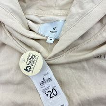 Load image into Gallery viewer, Boys Target, cream fleece lined hoodie sweater, skateboard, NEW, size 8,  