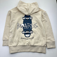 Load image into Gallery viewer, Boys Target, cream fleece lined hoodie sweater, skateboard, NEW, size 8,  