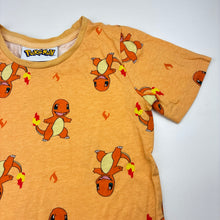 Load image into Gallery viewer, Unisex Nintendo, Pokemon Charmander cotton tee / top, , GUC, size 6,  