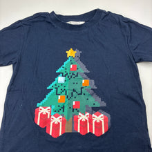 Load image into Gallery viewer, Unisex GIFTORIUM, navy cotton Christmas tee / top, EUC, size 5,  