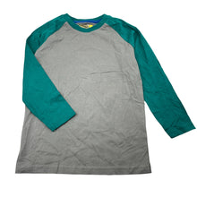 Load image into Gallery viewer, Boys Lily &amp; Dan, grey &amp; green soft feel cotton long sleeve top, EUC, size 4,  