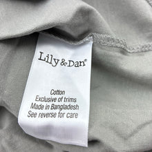 Load image into Gallery viewer, Boys Lily &amp; Dan, grey &amp; green soft feel cotton long sleeve top, EUC, size 4,  