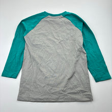 Load image into Gallery viewer, Boys Lily &amp; Dan, grey &amp; green soft feel cotton long sleeve top, EUC, size 4,  