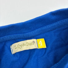 Load image into Gallery viewer, Boys Lily &amp; Dan, blue soft feel cotton long sleeve top, EUC, size 4,  