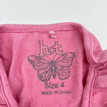 Load image into Gallery viewer, Girls H&amp;T, stretchy long sleeve top, FUC, size 4,  