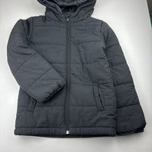 Load image into Gallery viewer, Unisex Anko, black hooded puffer jacket / coat, EUC, size 9,  