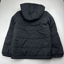 Load image into Gallery viewer, Unisex Anko, black hooded puffer jacket / coat, EUC, size 9,  