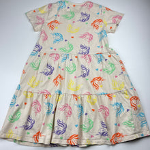 Load image into Gallery viewer, Girls H&amp;M, cotton short sleeve dress, unicorns, light marks on front, FUC, size 9-10, L: 67cm