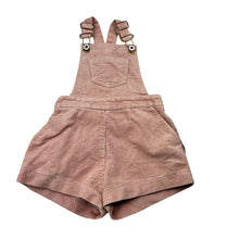 Load image into Gallery viewer, Girls Lacey Lane, chunky corduroy cotton overalls / shortalls, FUC, size 3,  