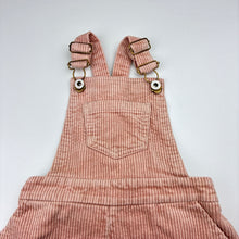 Load image into Gallery viewer, Girls Lacey Lane, chunky corduroy cotton overalls / shortalls, FUC, size 3,  