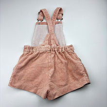 Load image into Gallery viewer, Girls Lacey Lane, chunky corduroy cotton overalls / shortalls, FUC, size 3,  