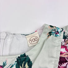 Load image into Gallery viewer, Girls lightweight, floral long sleeve dress, EUC, size 3, L: 49cm