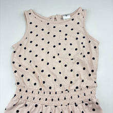 Load image into Gallery viewer, Girls Target, spotted cotton summer playsuit, pink marks, FUC, size 3,  