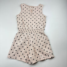 Load image into Gallery viewer, Girls Target, spotted cotton summer playsuit, pink marks, FUC, size 3,  