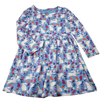 Load image into Gallery viewer, Girls Anko, cotton long sleeve dress, rabbits, FUC, size 3, L: 50cm