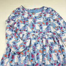 Load image into Gallery viewer, Girls Anko, cotton long sleeve dress, rabbits, FUC, size 3, L: 50cm