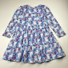 Load image into Gallery viewer, Girls Anko, cotton long sleeve dress, rabbits, FUC, size 3, L: 50cm