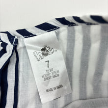 Load image into Gallery viewer, Girls H&amp;T, lined lightweight cotton dress, GUC, size 7, L: 62cm