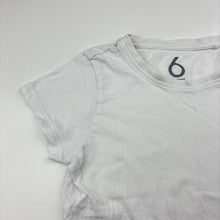 Load image into Gallery viewer, Girls Brilliant Basics, white cotton tee / top, GUC, size 6,  