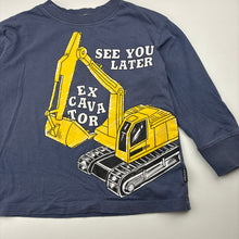 Load image into Gallery viewer, Boys Milkshake, cotton long sleeve tee / top, digger, GUC, size 3,  