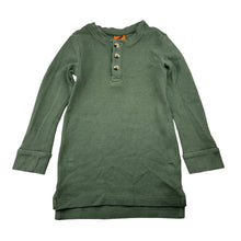 Load image into Gallery viewer, Boys Tilt, khaki waffle cotton henley top, FUC, size 5,  