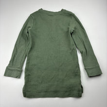 Load image into Gallery viewer, Boys Tilt, khaki waffle cotton henley top, FUC, size 5,  
