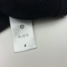 Load image into Gallery viewer, Boys Target, black waffle long sleeve tee / top, GUC, size 4,  