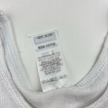 Load image into Gallery viewer, Boys Bonds, white cotton chesty singlet top, GUC, size 3,  