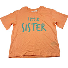 Load image into Gallery viewer, Girls H&amp;M, coral cotton tee / top, little sister, EUC, size 5-6,  