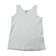Load image into Gallery viewer, Unisex Anko, white cotton singlet top, GUC, size 4-6,  