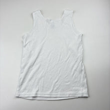 Load image into Gallery viewer, Unisex Anko, white cotton singlet top, GUC, size 4-6,  