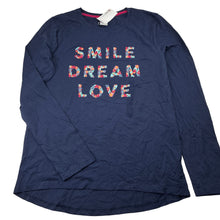 Load image into Gallery viewer, Girls Target, navy cotton long sleeve tee / top, NEW, size 14,  