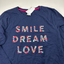 Load image into Gallery viewer, Girls Target, navy cotton long sleeve tee / top, NEW, size 14,  