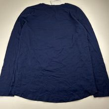 Load image into Gallery viewer, Girls Target, navy cotton long sleeve tee / top, NEW, size 14,  