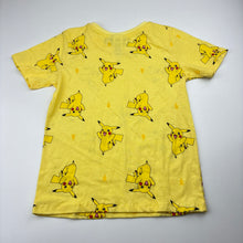 Load image into Gallery viewer, Unisex Nintendo, Pokemon Pikachu cotton tee / top, EUC, size 6,  
