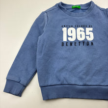 Load image into Gallery viewer, Boys United Colors of Benetton, fleece lined sweater / jumper, no size, armpit to armpit: 33cm, shoulder to cuff: 34cm, EUC, size 3,  
