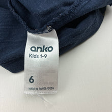Load image into Gallery viewer, Boys Anko, navy cotton tee / top, dinosaurs, FUC, size 6,  