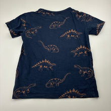 Load image into Gallery viewer, Boys Anko, navy cotton tee / top, dinosaurs, FUC, size 6,  