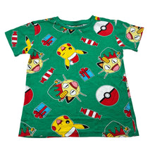 Load image into Gallery viewer, Unisex Nintendo, Pokemon cotton Christmas tee / top, EUC, size 6,  