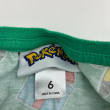 Load image into Gallery viewer, Unisex Nintendo, Pokemon cotton Christmas tee / top, EUC, size 6,  
