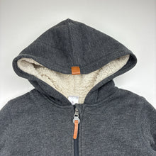 Load image into Gallery viewer, Boys Target, thick fleece lined zip hoodie sweater, pilling, FUC, size 5,  