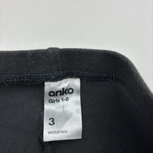 Load image into Gallery viewer, Girls Anko, grey stretchy leggings, Inside leg: 30cm, FUC, size 3,  