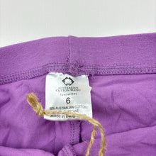 Load image into Gallery viewer, Girls Favourites, Aust cotton blend leggings, Inside leg: 47cm, NEW, size 6,  