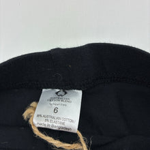 Load image into Gallery viewer, Girls Favourites, Aust cotton blend leggings, Inside leg: 47cm, NEW, size 6,  