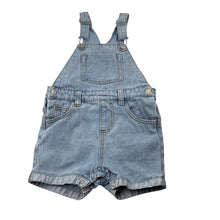Load image into Gallery viewer, Unisex Baby Berry, blue denim overalls / shortalls, FUC, size 2,  